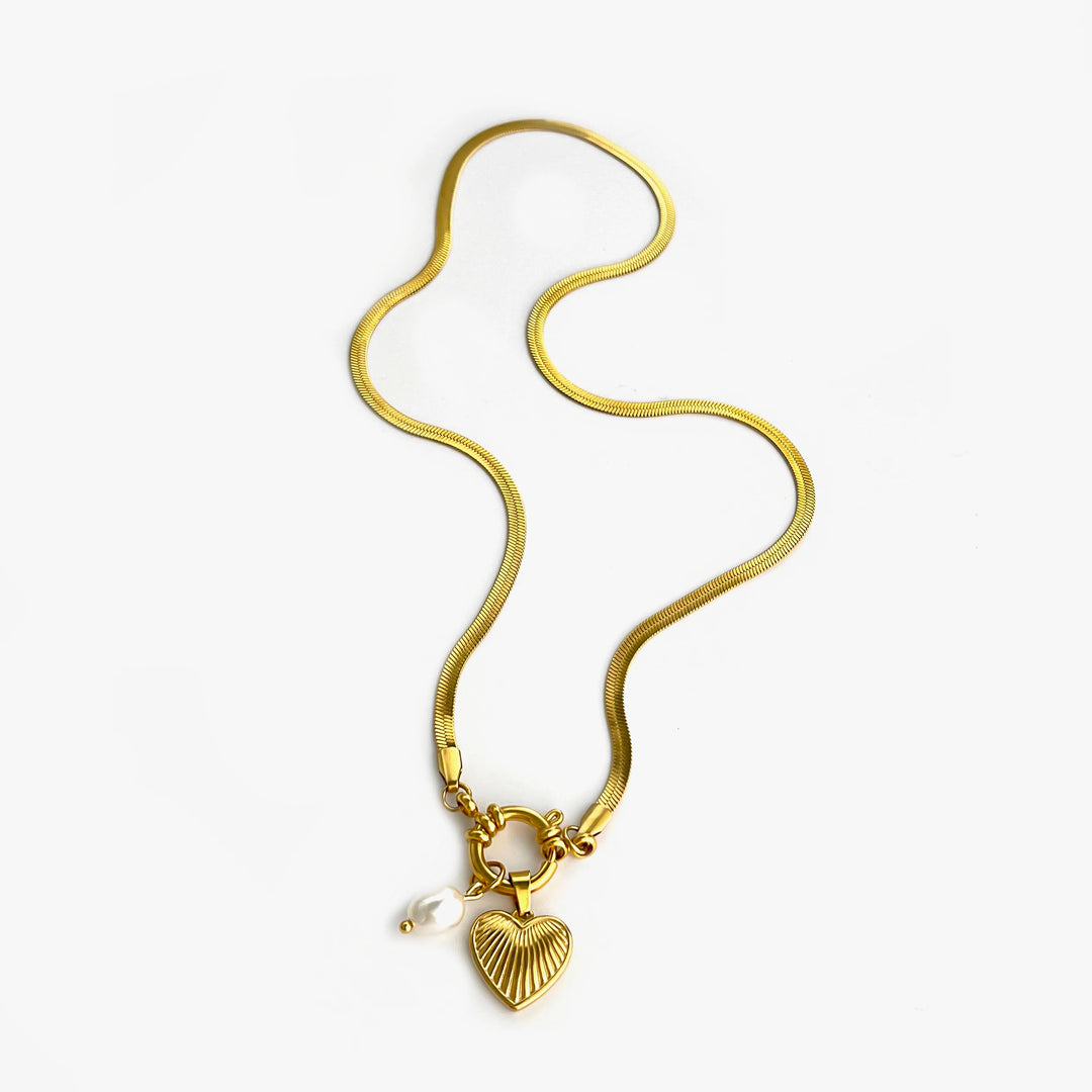Aliana | Fashion Unusual Jewelry Freshwater Pearl Heart Pendant Necklace