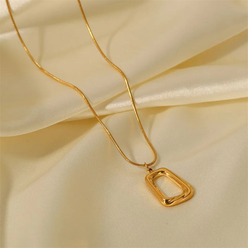 Marie | Irregular Trapezoid Pendant Necklace for Women