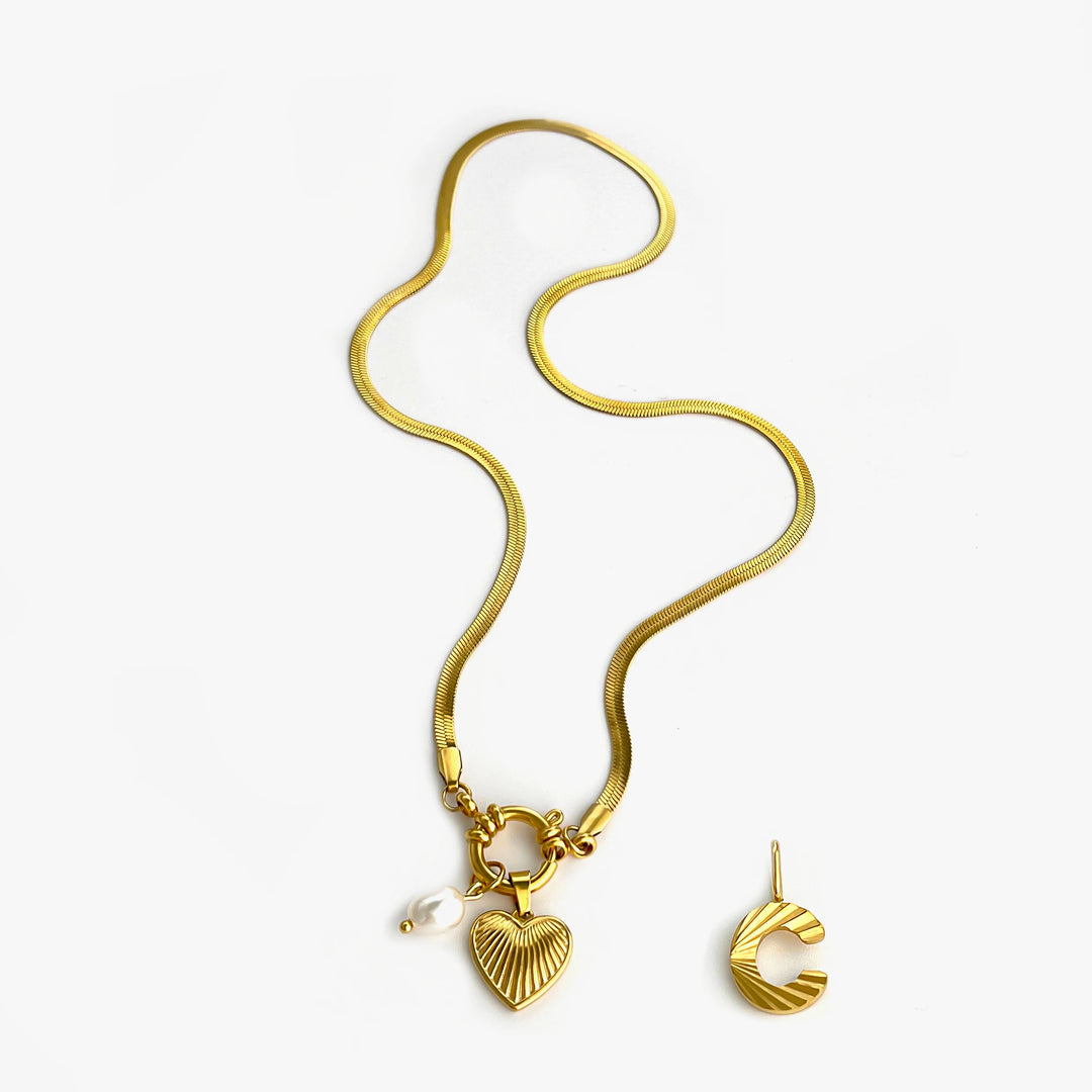 Aliana | Fashion Unusual Jewelry Freshwater Pearl Heart Pendant Necklace