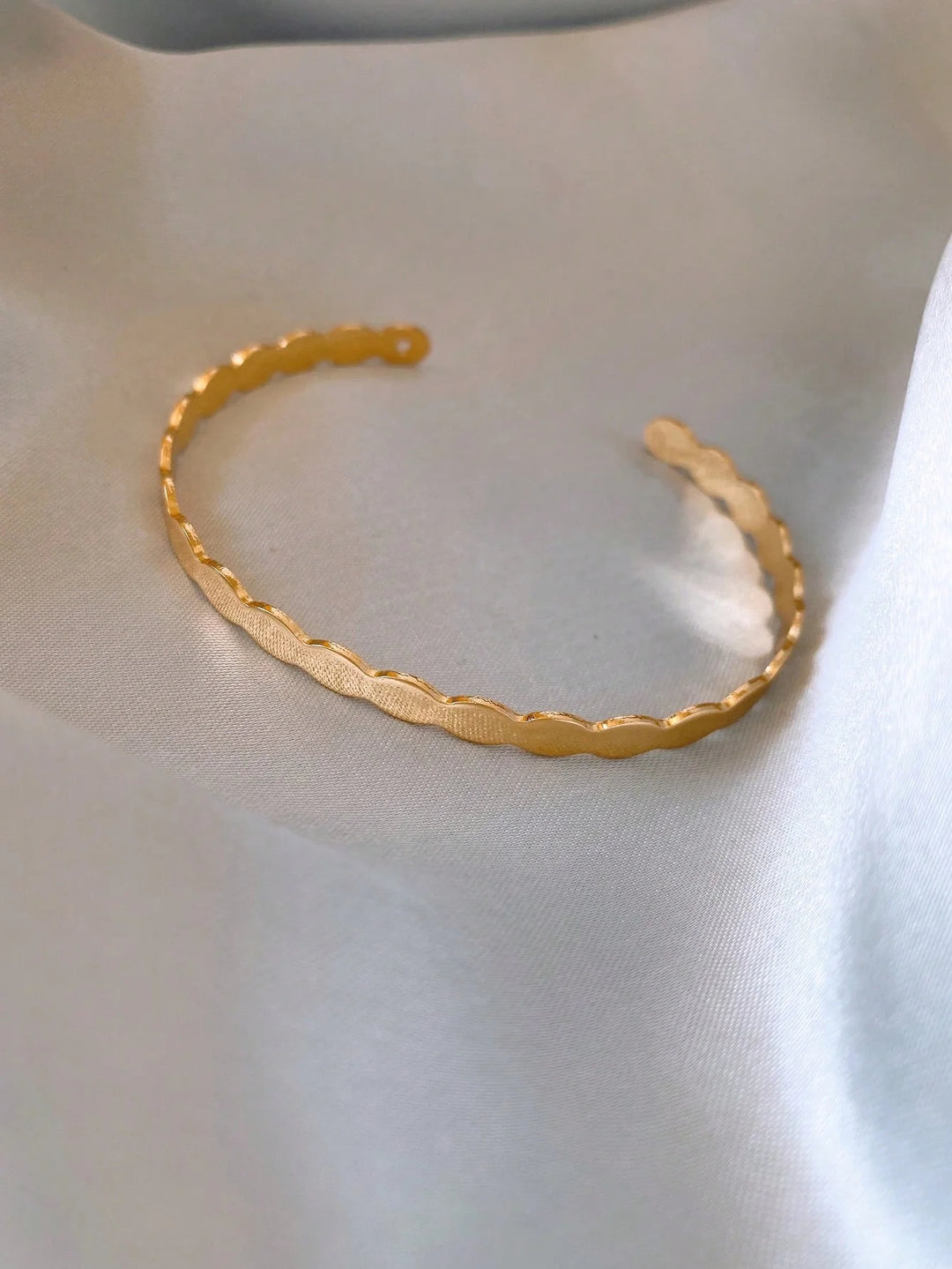 Nia | Stainless Steel Gold Color Bamboo Joint Bangles