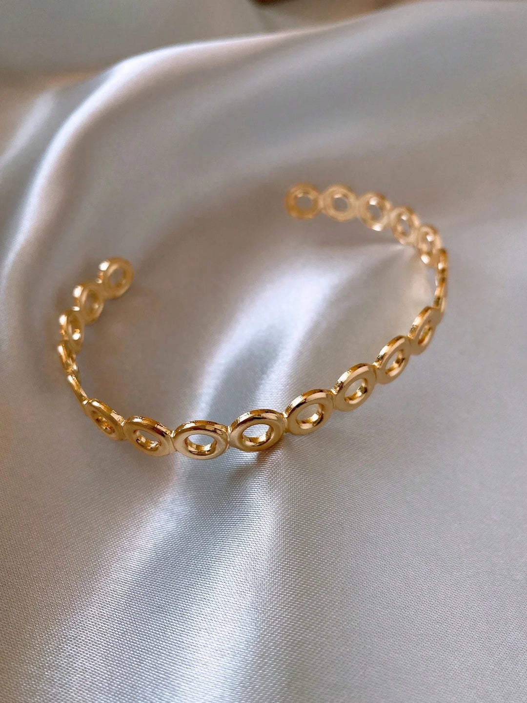 Nia | Stainless Steel Gold Color Bamboo Joint Bangles