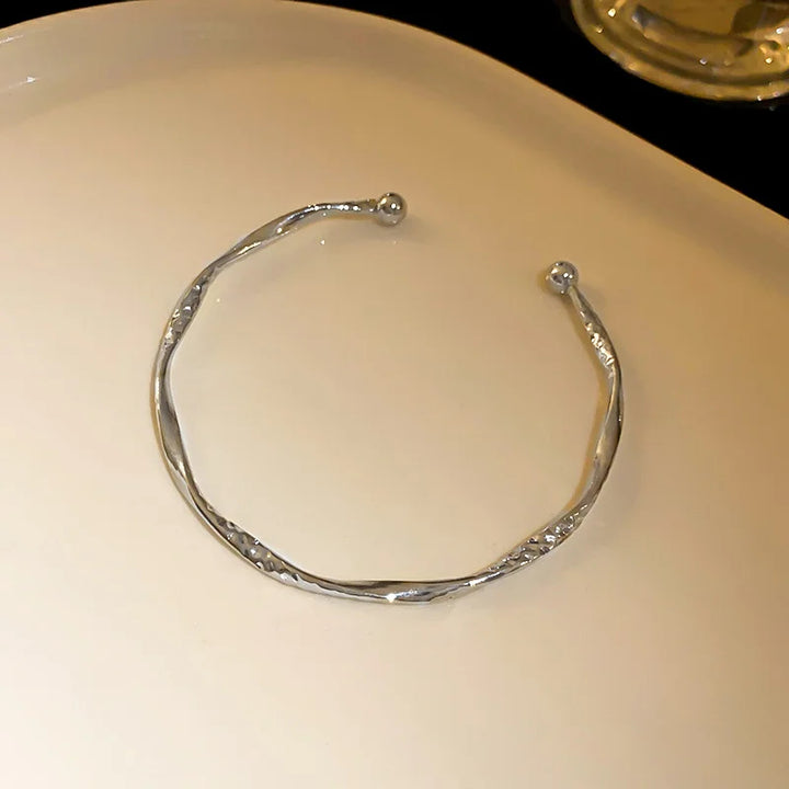 Nia | Stainless Steel Gold Color Bamboo Joint Bangles