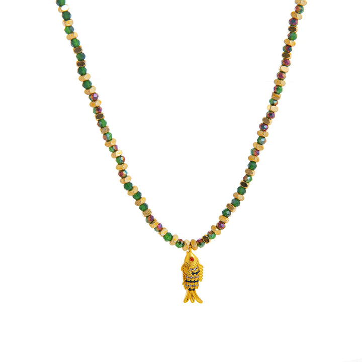 Remy | Colorful dopamine coral fish bead women's necklace