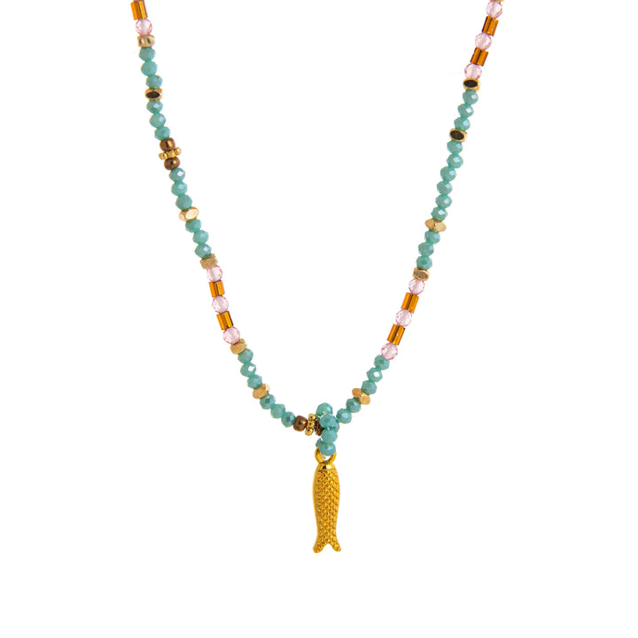 Remy | Colorful dopamine coral fish bead women's necklace