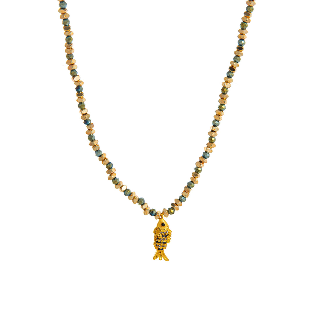 Remy | Colorful dopamine coral fish bead women's necklace