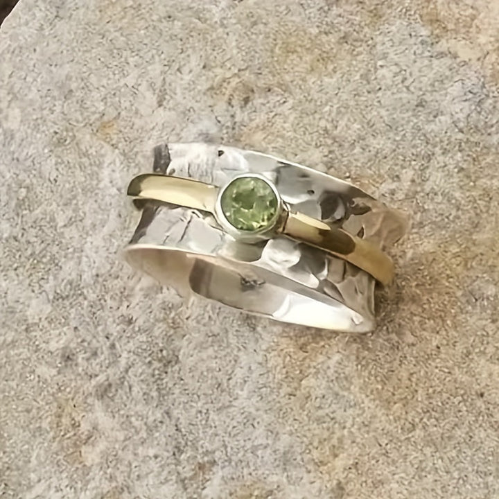 Isla | Elegant Green Zirconia Ring