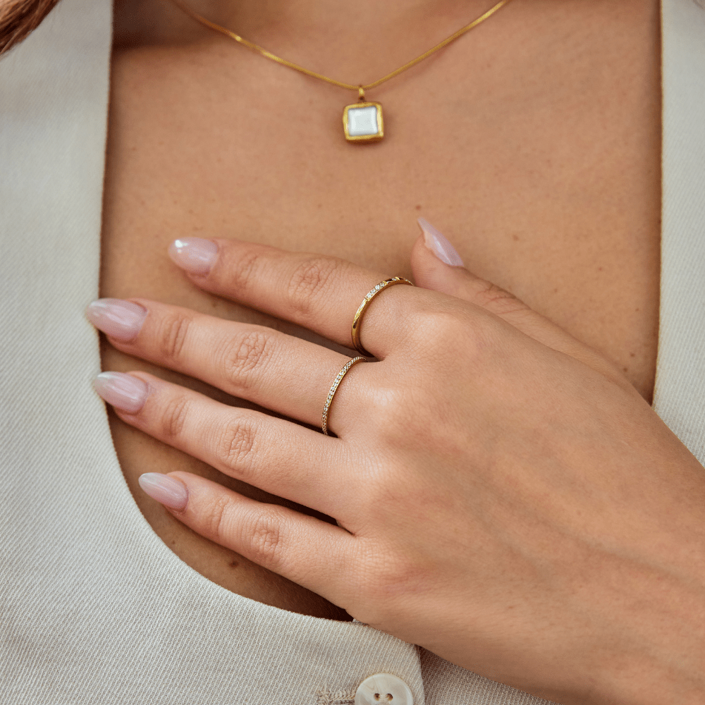 Kalani | Eternity 18K Crystal Ring