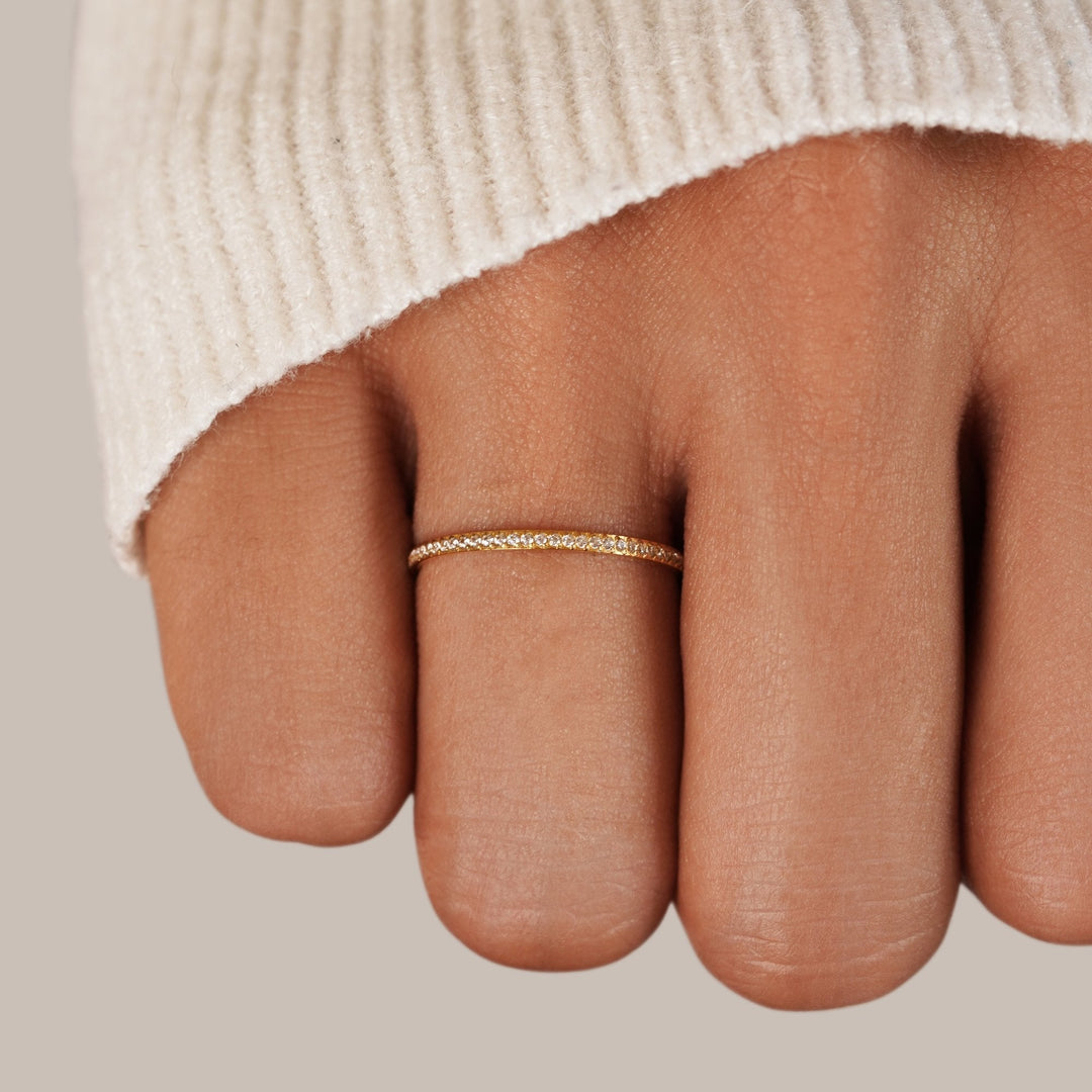 Kalani | Eternity 18K Crystal Ring
