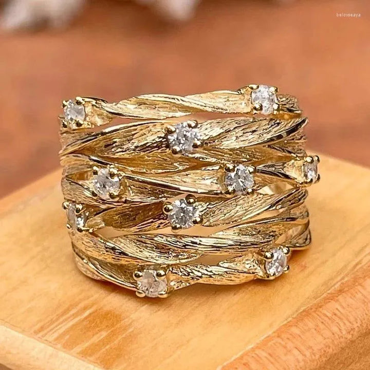 Lena | Vintage Gold Boho Ring