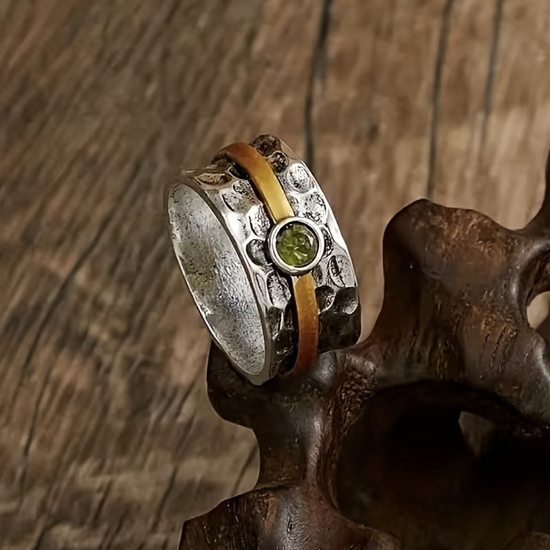 Isla | Elegant Green Zirconia Ring