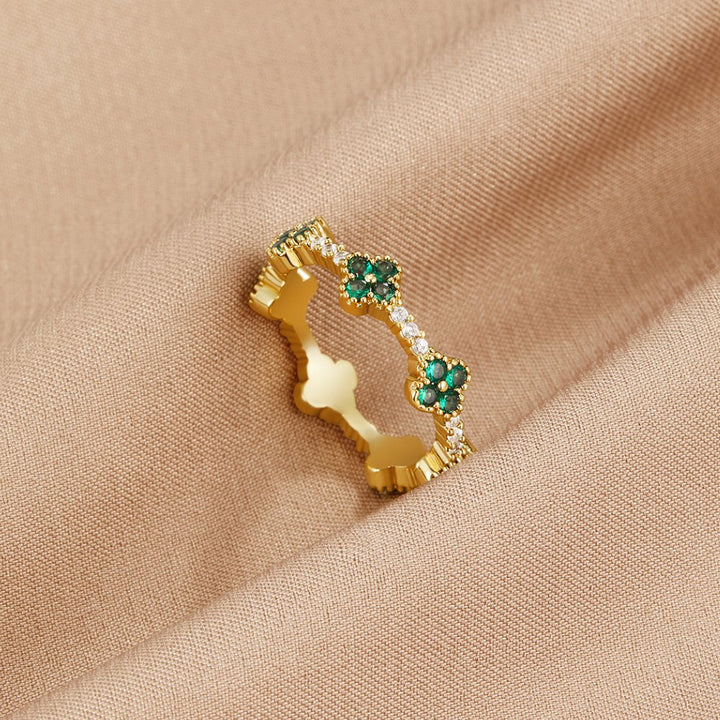 Rosie | Lucky - Clover Crystal Ring