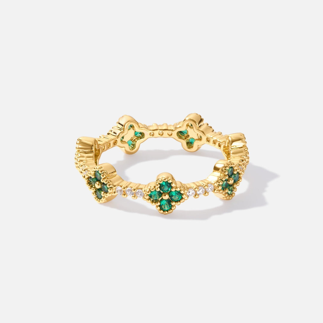 Rosie | Lucky - Clover Crystal Ring