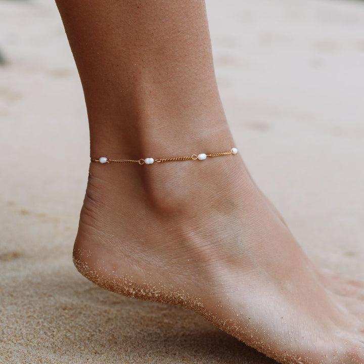 Estella | Freshwater Pearls Anklet
