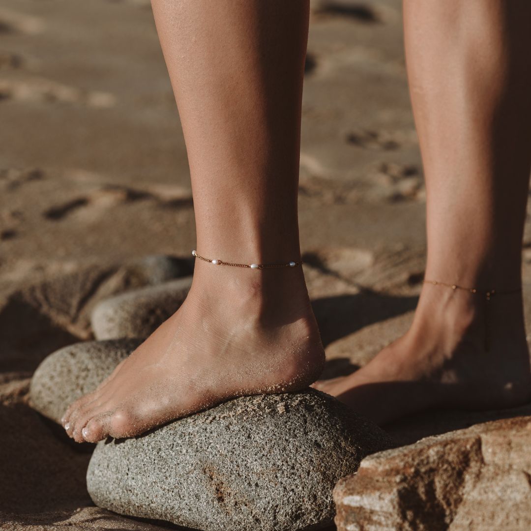 Estella | Freshwater Pearls Anklet