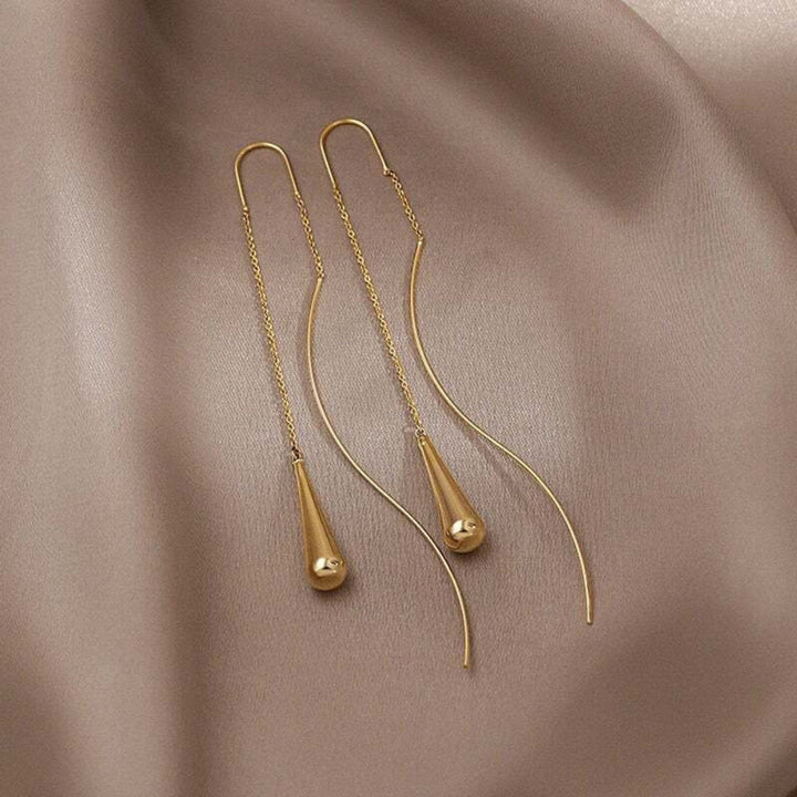 Lauren | Teardrop Tassel Earrings