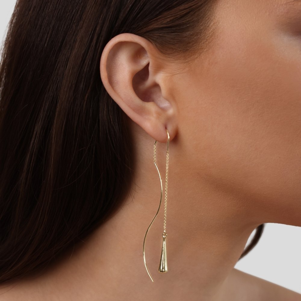 Lauren | Teardrop Tassel Earrings