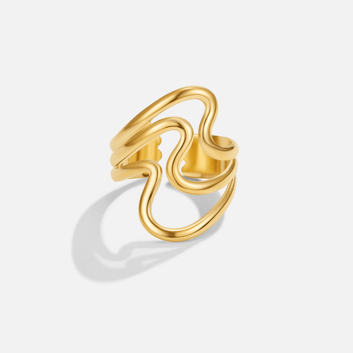 Julieta | Golden Waves Wrap Ring