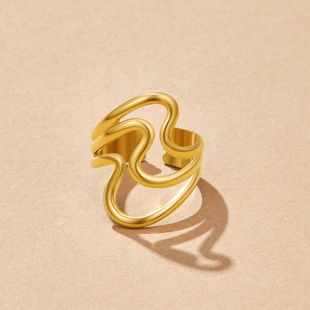 Julieta | Golden Waves Wrap Ring