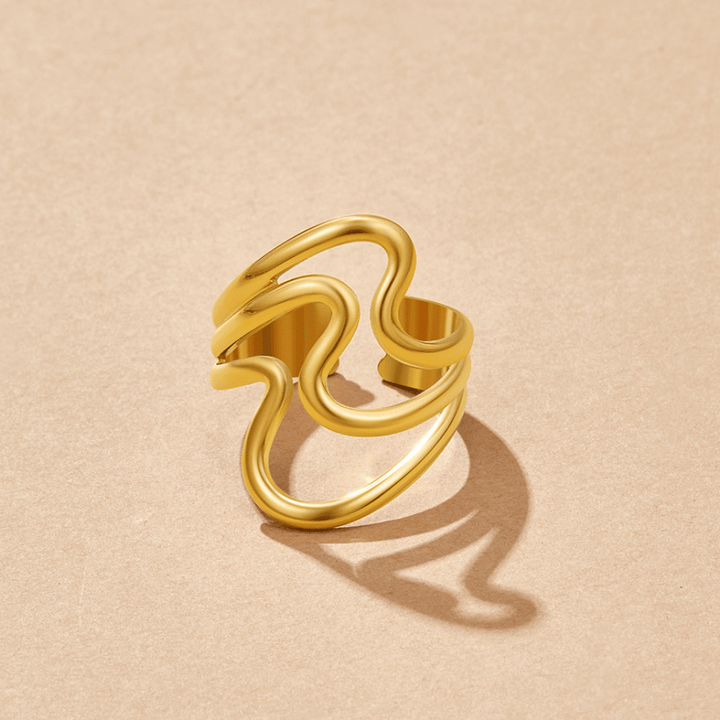 Julieta | Golden Waves Wrap Ring
