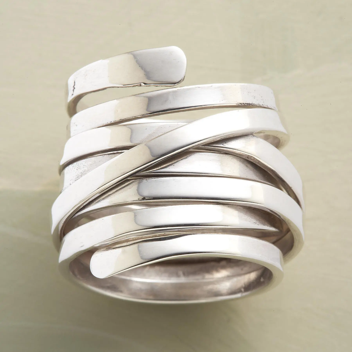 Sutton | Vintage Thick Layer Silver Ring