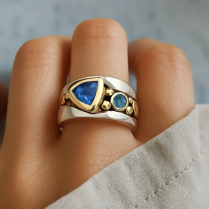 Estelle | Blue Crystal Ring