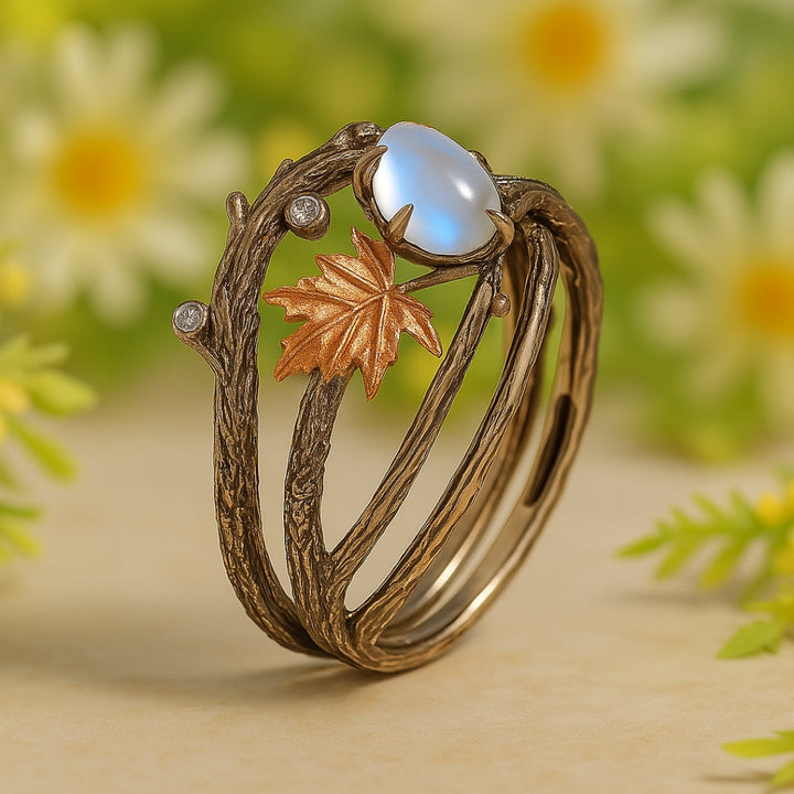 Zoey | Lunar Glow Moonstone Ring