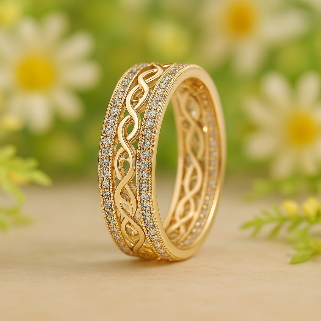 Vivienne | Hollow Gold Ring