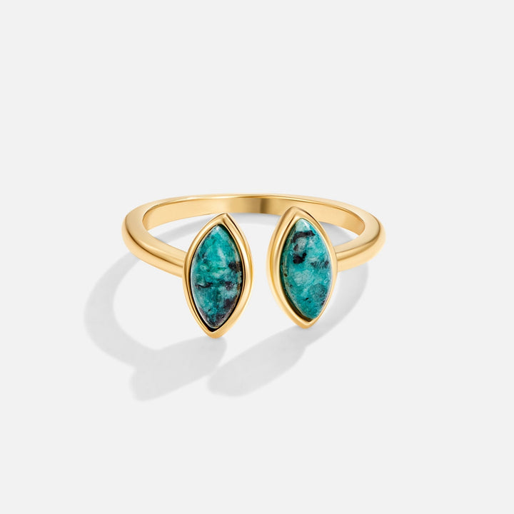 Angelina | Luxe - Green Wrap Ring