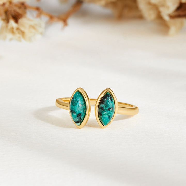 Angelina | Luxe - Green Wrap Ring