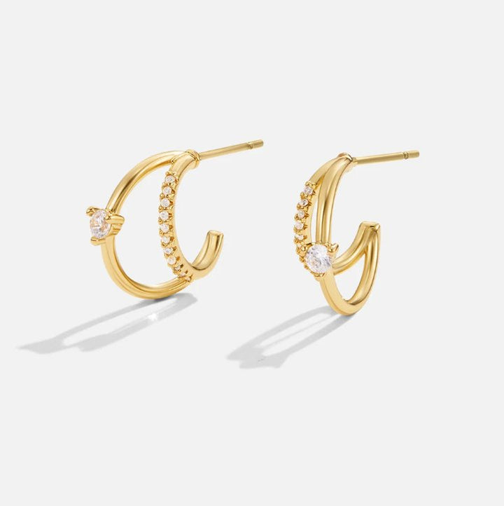 Artie | Crystal Gold Earrings
