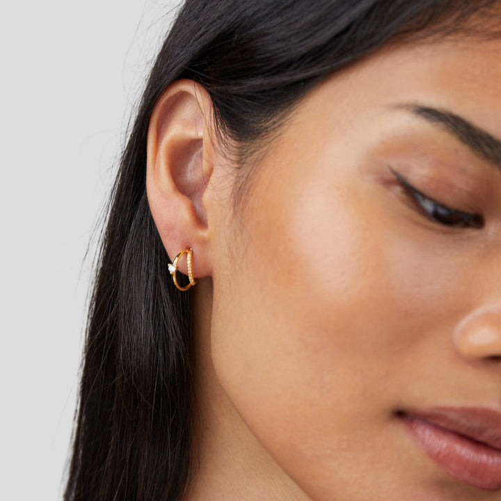Artie | Crystal Gold Earrings