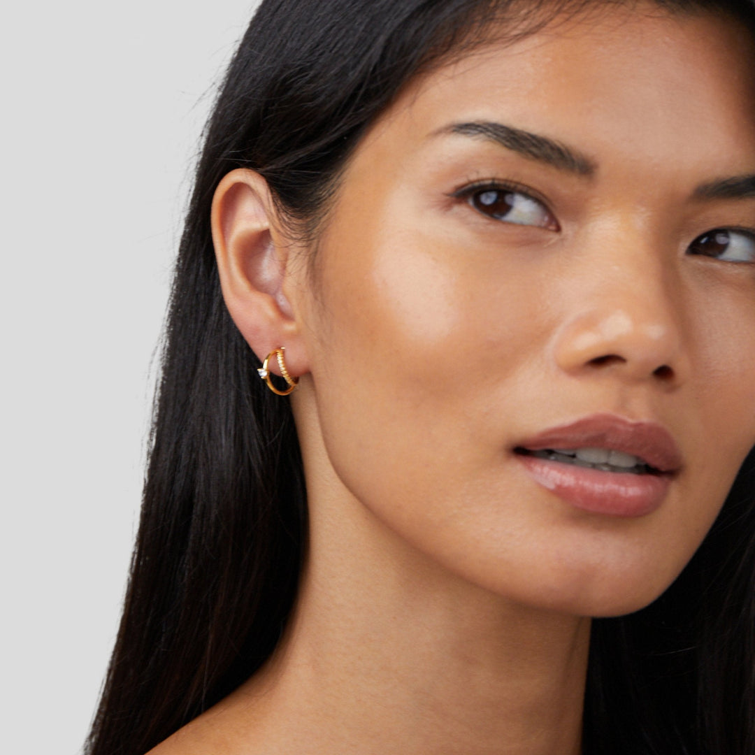 Artie | Crystal Gold Earrings