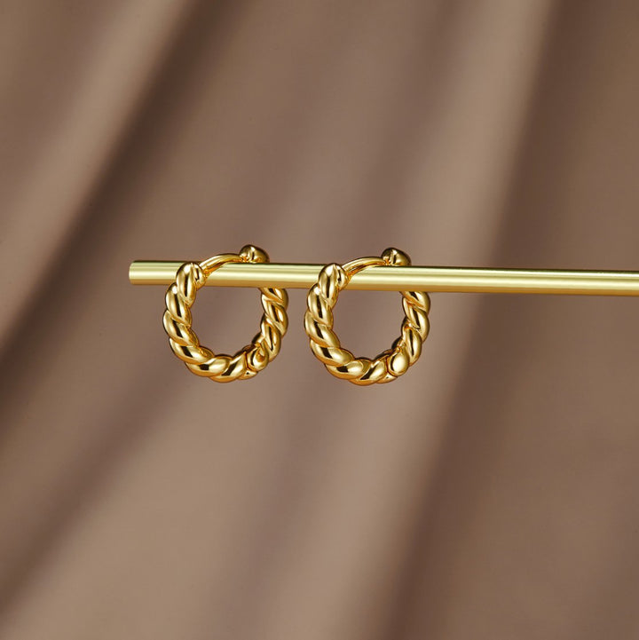 Mya | Luna Gold Twist Earrings
