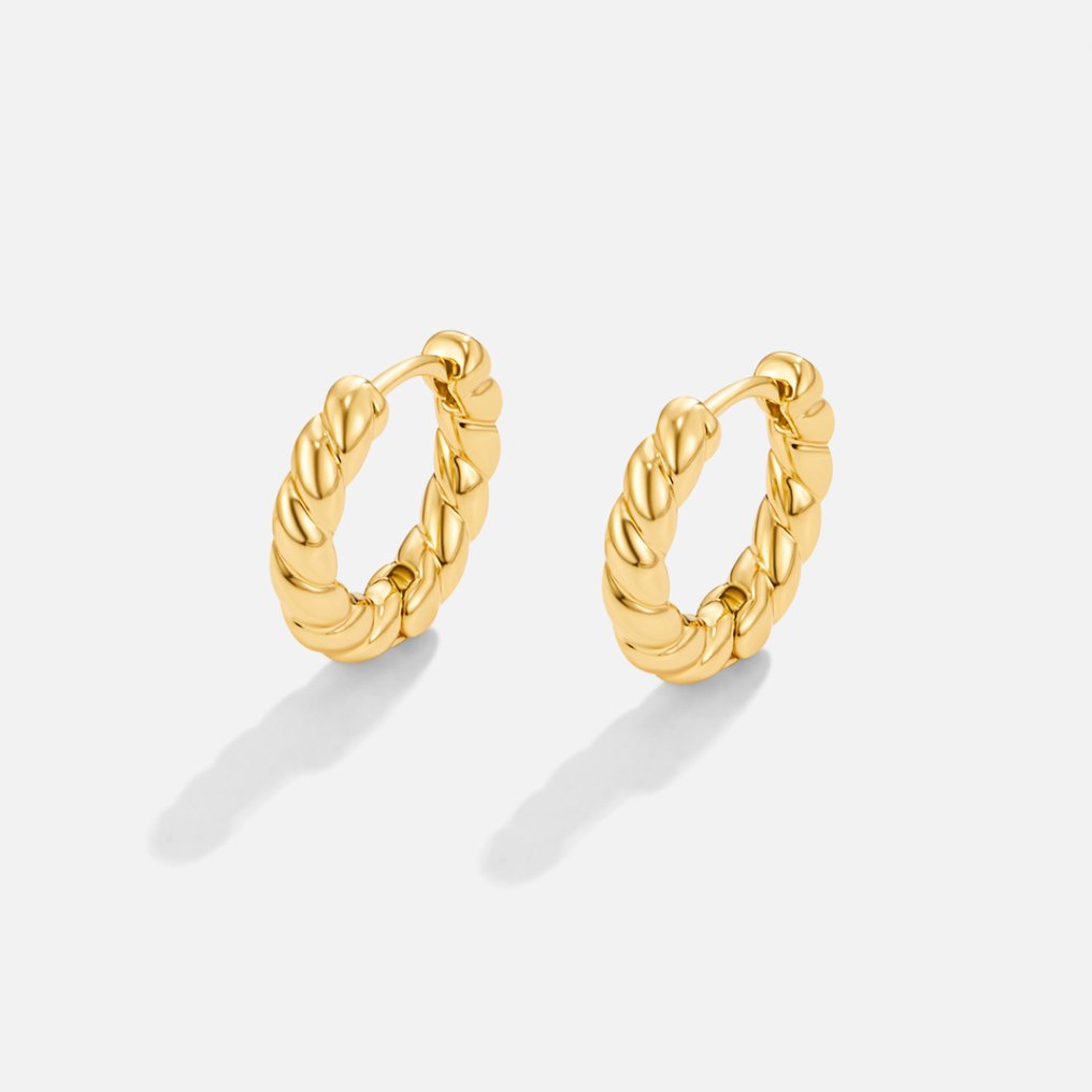 Mya | Luna Gold Twist Earrings
