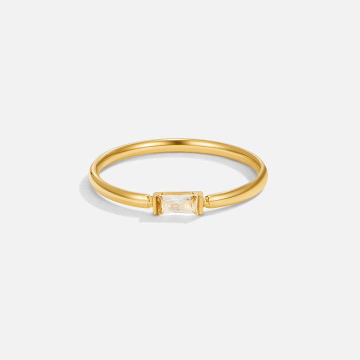 Kayla | Leonore Baguette Crystal Ring