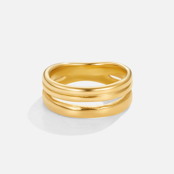 Lia | Layered Gold Ring
