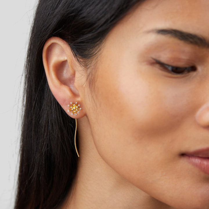 Elodie | Wish Dandelion 18K Gold Earrings