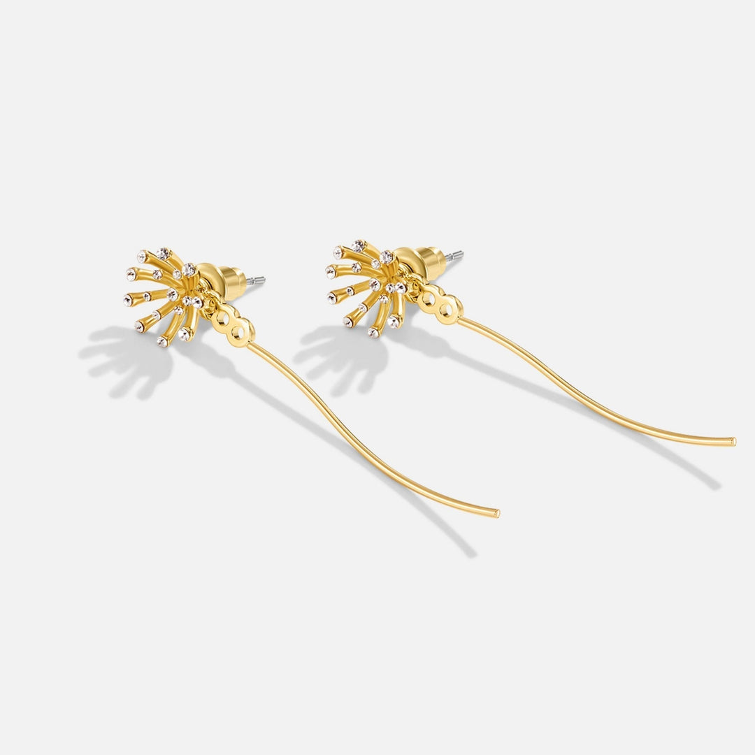 Willa | Wish Dandelion Gold Earrings