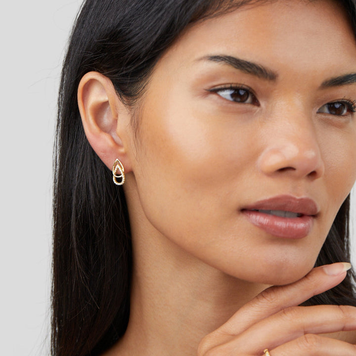 Laila | Lin Teardrop Link Earrings