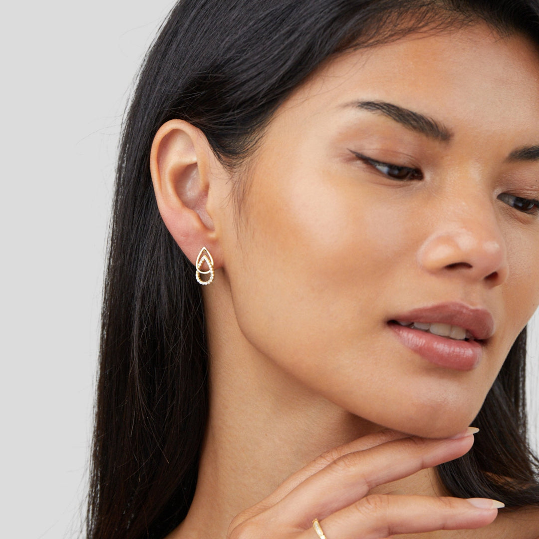 Laila | Lin Teardrop Link Earrings