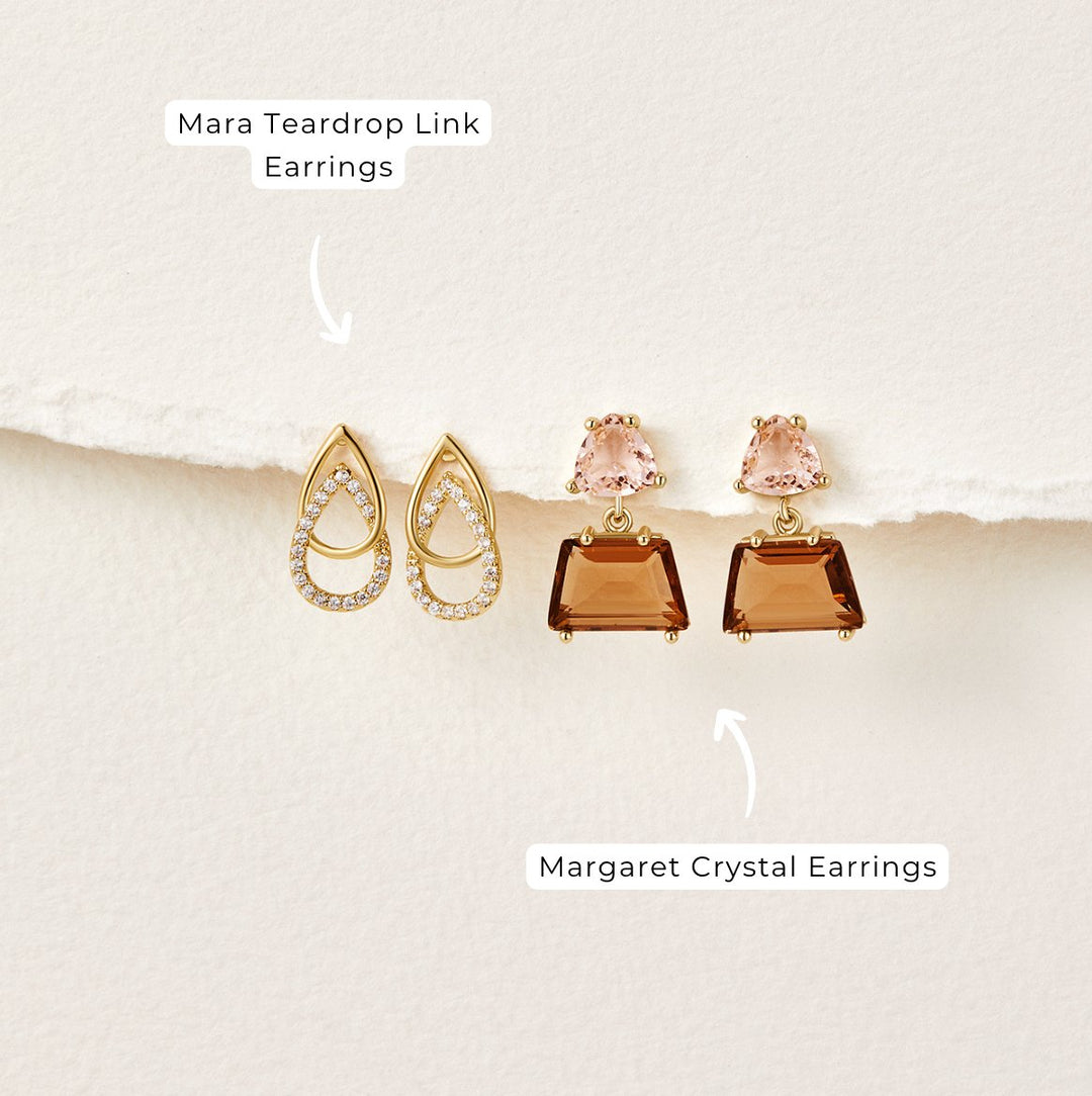 Lindsey | Lin Teardrop Link Earrings