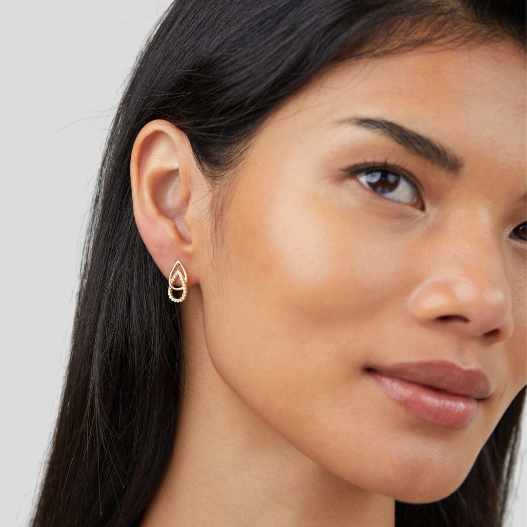 Lindsey | Lin Teardrop Link Earrings