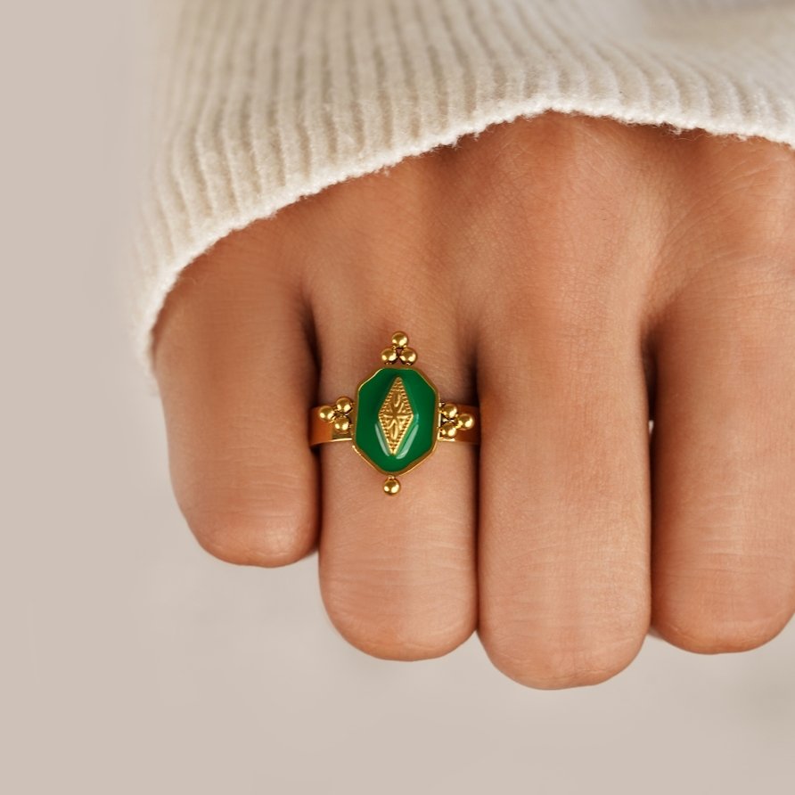 Marina | Geometric Vintage Ring