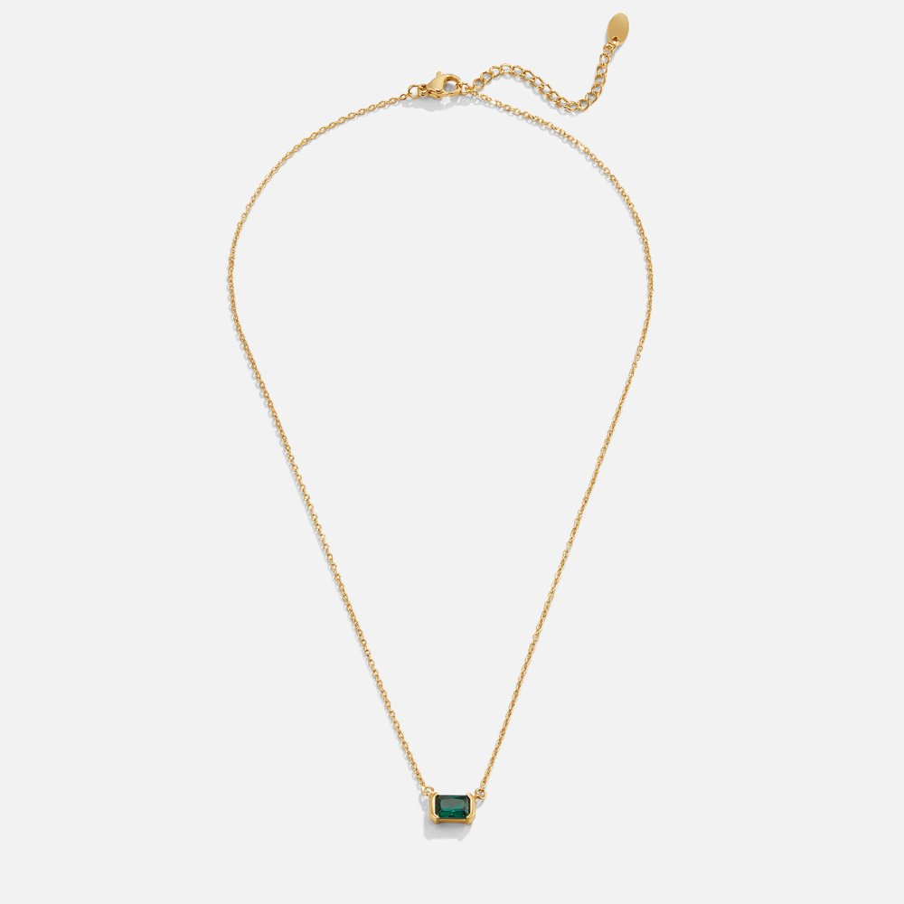 Charlee | Moni Green Emerald Necklace