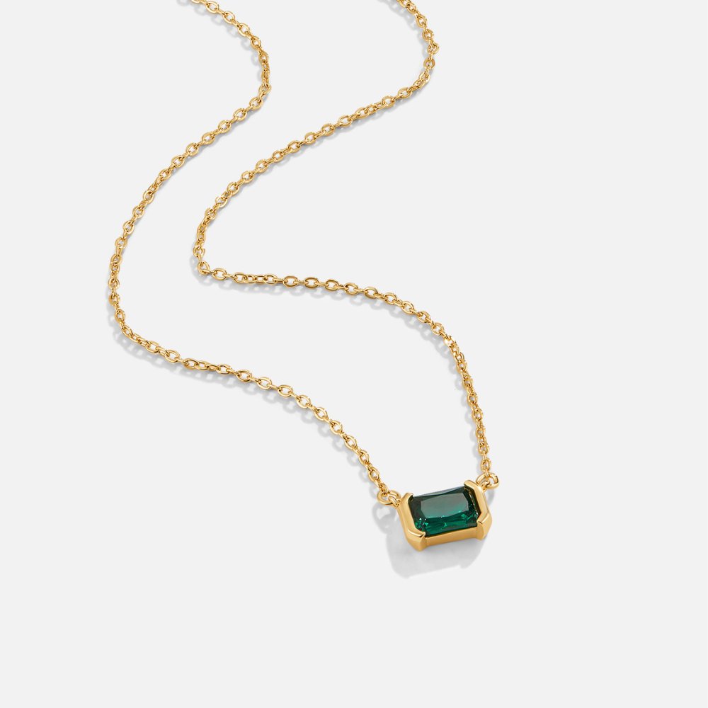 Charlee | Moni Green Emerald Necklace
