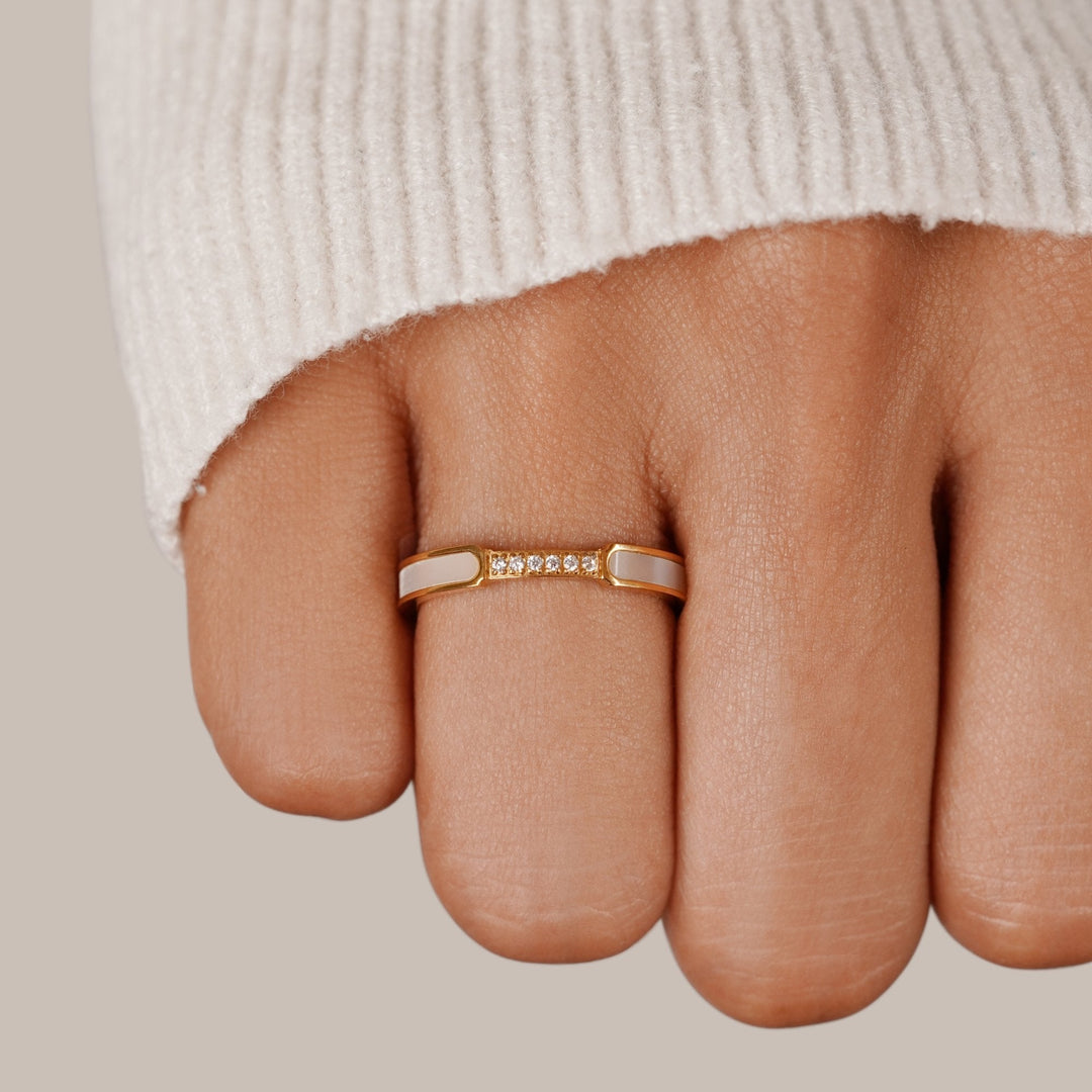 Nayeli | Unity - Pearl & Crystal Ring