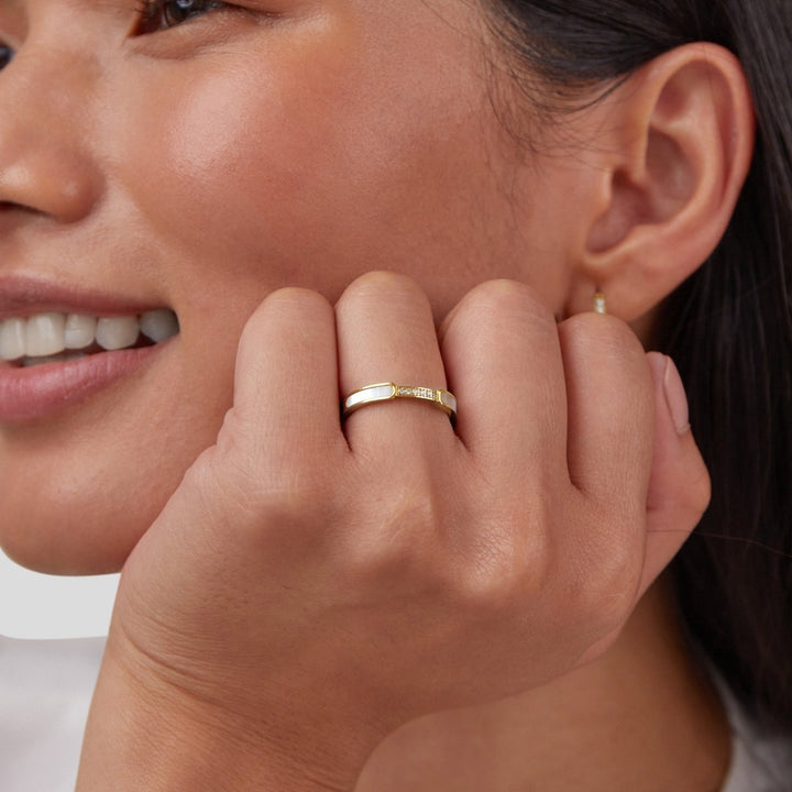 Nayeli | Unity - Pearl & Crystal Ring