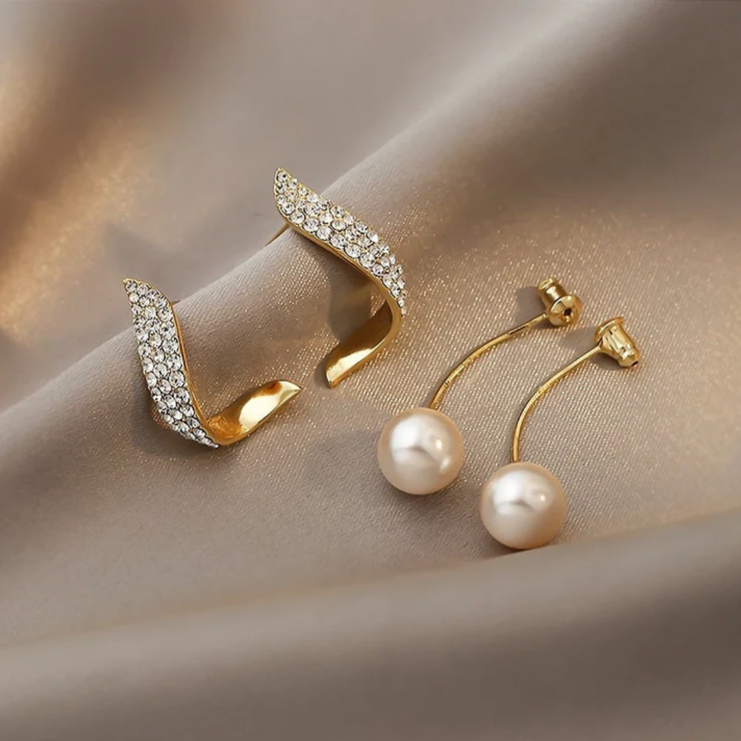 Macy | Pearl Earrings in Gold