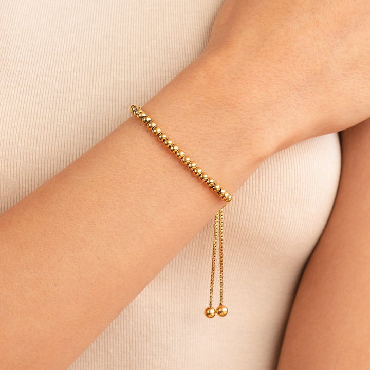 Arabella | Nila Beaded Gold Bracelet
