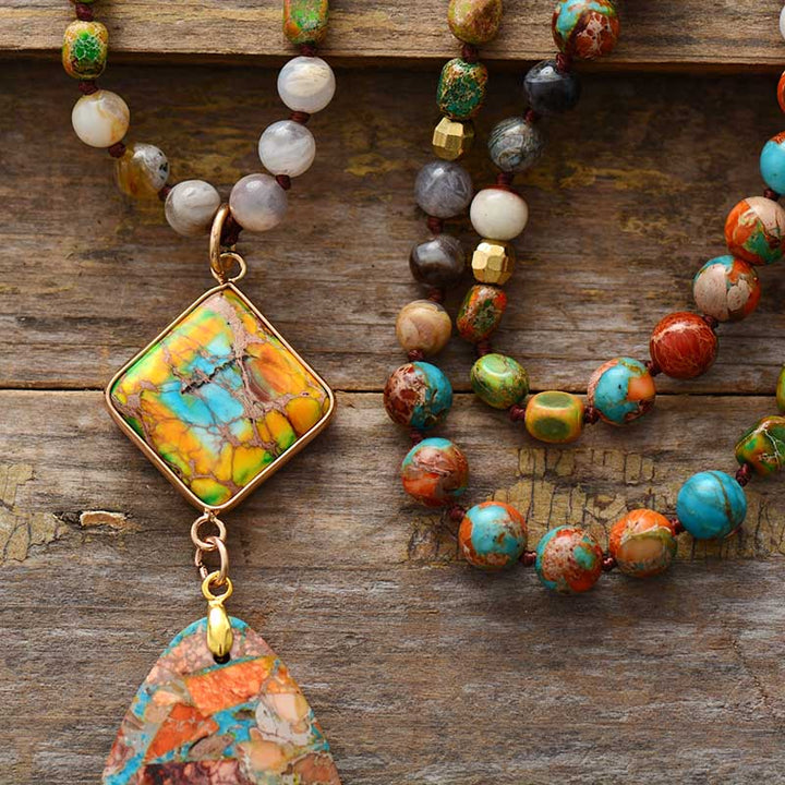 Fiona | Intense Jasper Spiritual Necklace